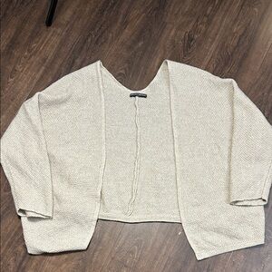 Brandy Melville Cream Open-Front Cardigan